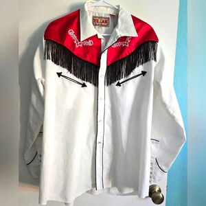 Authentica Vaquera Tejas Vintage Western Button Up Size XL